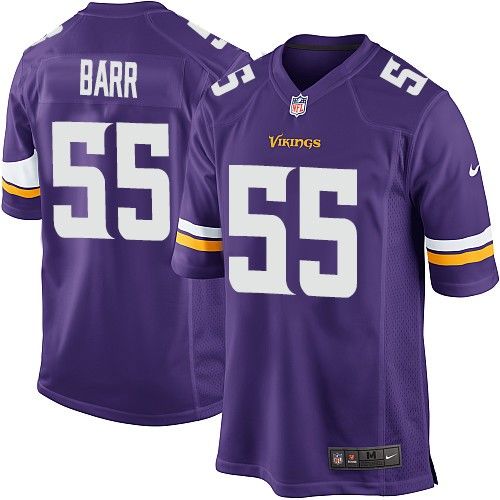 Nike Vikings #55 Anthony Barr Purple Team Color Youth Stitched NFL Elite Jersey